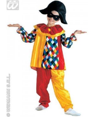 WIDMANN 38607 costume arlecchino 8/10 cm 140 clown