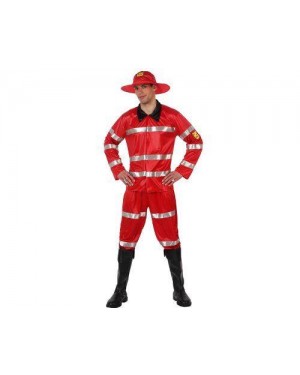 Costume Da Pompiere Rosso, T-3