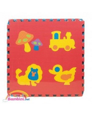 giochi preziosi rdf83472 maxi tappeto 4 pezzi da cm.60x60 forme&animali