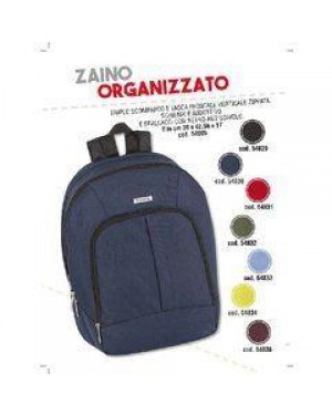 franco panini 54831 zaino organizzato rosso comix