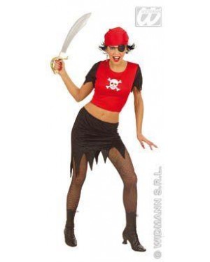 Costume Piratessa M Con Fibre Ottiche