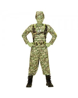 Costume Soldato 8/10 Power Soldier Maglia Muscoli,