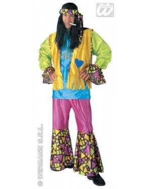 Costume Hippie Uomo Tessuto M