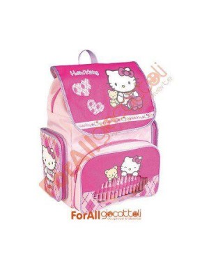 auguri preziosi 84816 zaino scuola estensib. hello kitty con colori