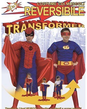 FIORI PAOLO 27056 costume spiderman superman red 2 in 1 6/8