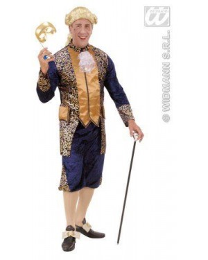 WIDMANN 71911 costume marchese blu s in velluto e raso ves