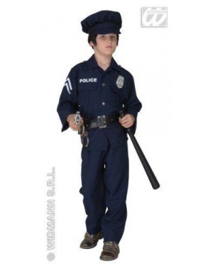 Costume Poliziotto 11/13 Cm 158 C/Cappello