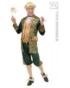 Costume Marchese Verde S In Velluto E Raso Ves