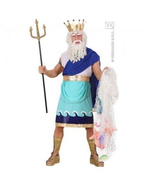 WIDMANN 73602 costume poseidone m tunica con corona