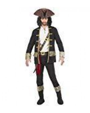 WIDMANN 15272 costume pirata completo nero c/access m
