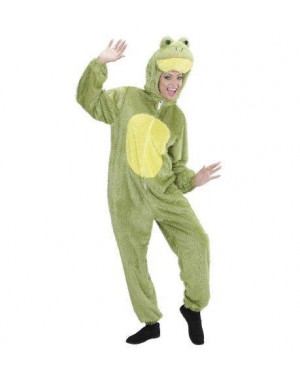 Costume Rana M/L Peluche Cappuccio Maschera