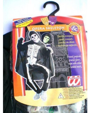 Costume Scheletro Con Mantello M