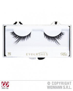 WIDMANN 2827D ciglia nere crescenti strass con tub.adesivo