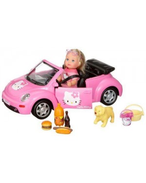 simba 5737843 hello kitty auto con mini bambola e acces.cm20