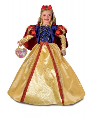 Costume Biancaneve 7/9 Bella Da Fiaba Con Trucchi