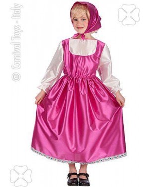 Costume Masha 3 Anni Abito+Fazzoletto
