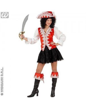 WIDMANN 57972 costume piratessa regale rossa m