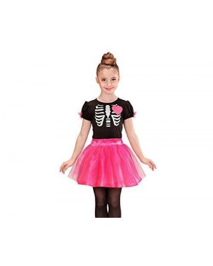 WIDMANN 02218 costume scheletro ballerina rosa 11/13