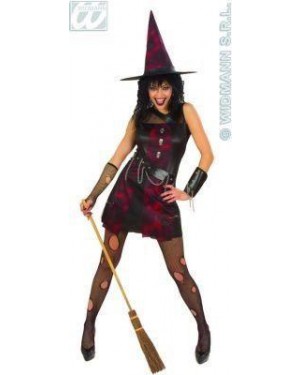 WIDMANN 5663P
 costume strega punk m con cappello