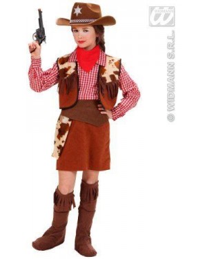 WIDMANN 58817 costume cow girl 8/10 cm 140