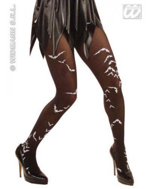 widmann 4787p calze collant neri con pipistrelli - 40 den