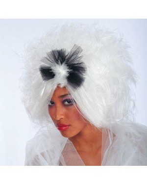 CARNIVAL TOYS 02390 parrucca kloe con fiocco bianca in valigetta