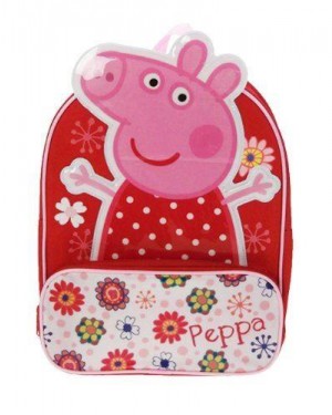 accademia 1414972 zaino asilo peppa pig rosso speciale tasca pvc