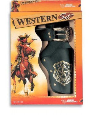 edison giocattoli 50522 western set cinturone con fondina