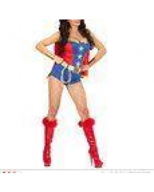 WIDMANN 98599 costume super powers girl xs vestito, cintura