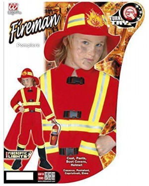 Costume Pompiere Con Luce 5/7 Cm 128