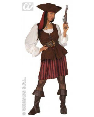Costume Pirata M Donna Con Accessori