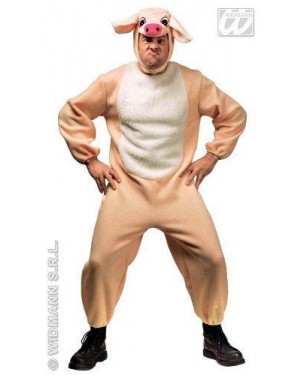 Costume Maiale M Uomo Flanella