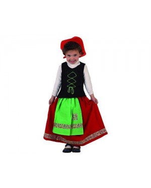 Costume Pastorella Verde Bambina 1-2 A