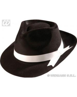 widmann 2797g cappello gangster nero floccato