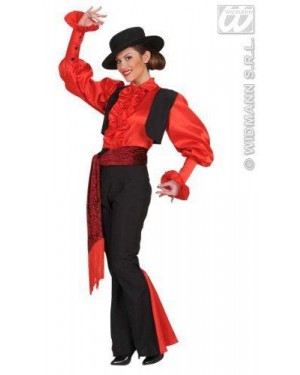 Costume Donna Spagnola Xl Camicia-Gilet-Pantaloni