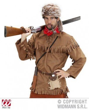 WIDMANN 89673 costume trapper l giacca, cappello